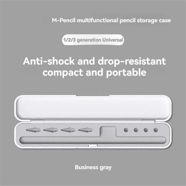 Bæretaske til Apple Pencil 1/2/3/Pro Cover grå