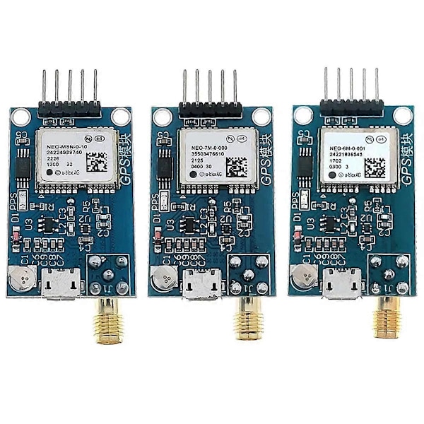 GPS-modul NEO-8M Satellitpositioneringsmodul Utvecklingskort för STM32 C51 51 MCU Mikrokontroller