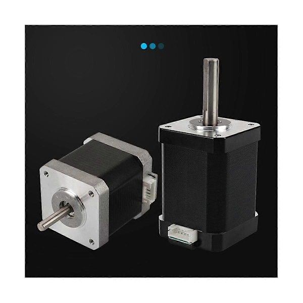 42 Trinmotor Højde 60mm Motor med 1000XH2.54 Kabler til 3D Printer Ekstruder - Sort