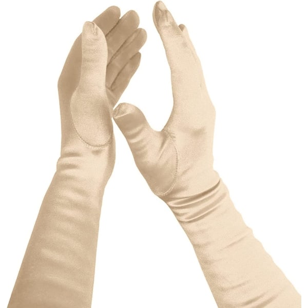 Långa Armbågssatinhandskar Afton Opera Handskar 1920-talsstil Danshandskar Maskeradhandskar Present
