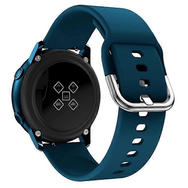 20 mm firkantet spænde silikone smart watch rem kompatibel med GarminMove Luxe/Move Style/Move 3 OceanBlue