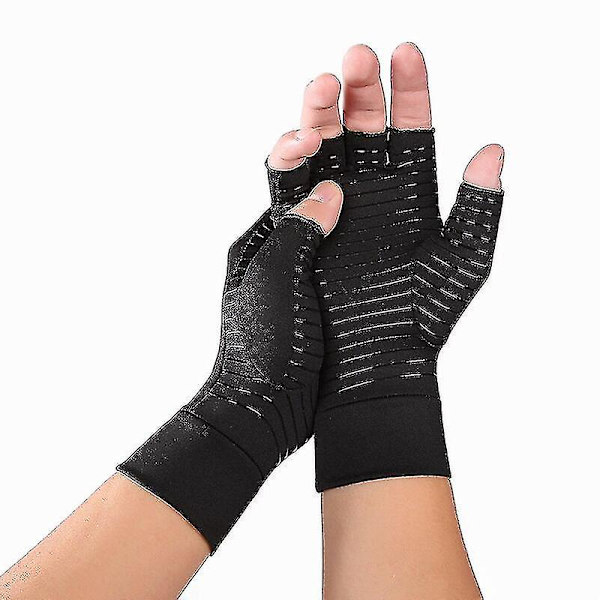 Herrehandsker Kobberfiber Spandex Touch Screen Handsker Løb Sport Vinter Varme