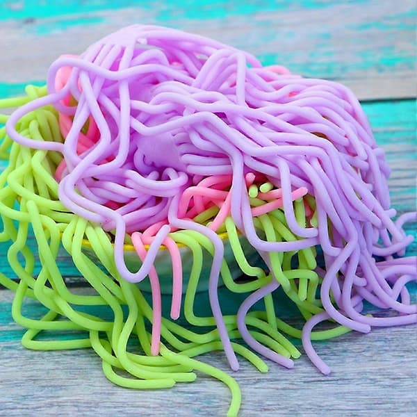 Myk gummi TPR lindrer trykkventiler simulering nudler elastisk ramen