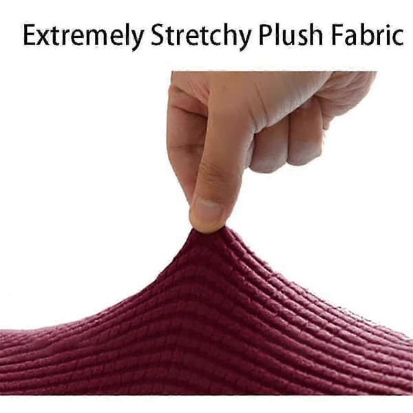 2 st Mjuka Stretch Plysch Armstödsskydd för Stolar, Soffor, Elastiska Soffarmsskydd med Halkfri Design