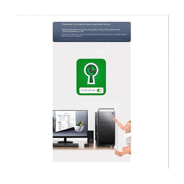 Tuya Wifi Computer Power Reset Switch PCIE Boot Kort Desktop Computer Boot Kort Computer Fjernbetjent Boo