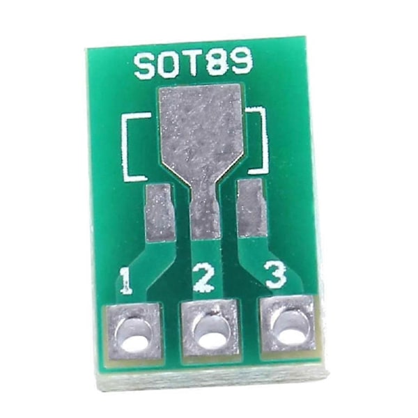 100st SOT89 SOT223 Till DIP PCB Transfer Board Pin Adapter Platta Dubbelsidig 1.5Mm 2.3Mm Till 2.54Mm