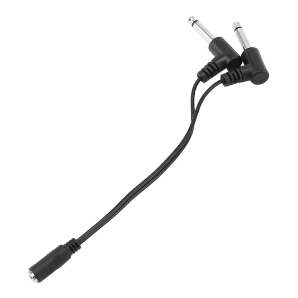 3,5 mm Mini 1/8 tomme Stereo Hun til Dobbelt 1/4 6,35 mm Hanstik Mono Vinkel Audio Adapter Y Spl