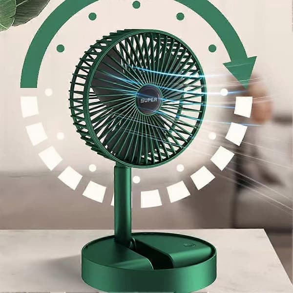 Portable Fan USB Rechargeable Foldable Table Fan Telescopic Floor Fan