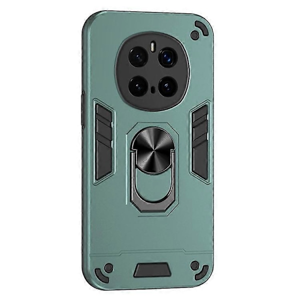 Kompatibelt Skal för Honor Magic7 Pro 5G PC+TPU Stöttåligt Telefonskal med Ringstativ Green