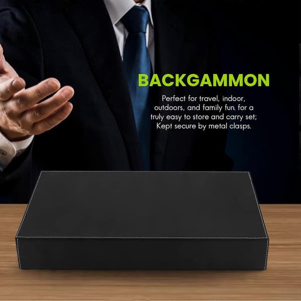 Backgammon Set - Klassiskt 37,5 cm Backgammon Set för Vuxna Brädspel för Antikt Backgammon Se