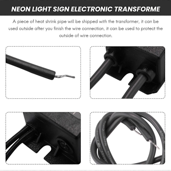Neon Lys Skilt Elektronisk Transformer Strømforsyning Hb-C02Te 3Kv 30Ma 5-25W Passer til Alle Størrelser Af Gl