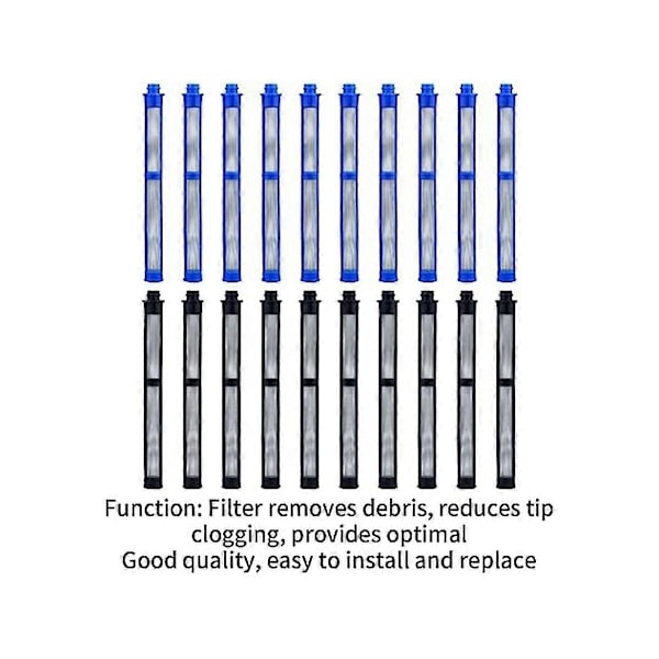 Airless SprayGun Filtre-287033 10 stk. 100 Mesh Latex og 287032 10 stk. 60 Mesh Latex for de fleste Pres