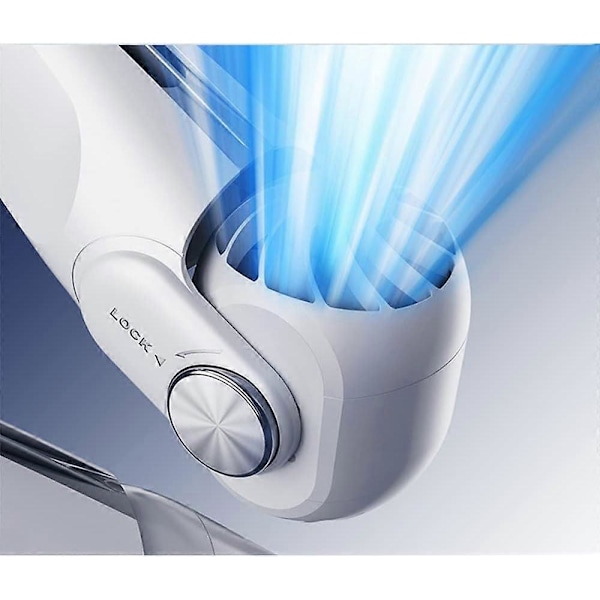 (Vihreä) 360 Air Neck Fan, kannettava kaulatuuletin, mini kaulatuuletin, hiljainen siivetön tuuletin, ladattava hands-free tuuletin 2400mAh USB-akut 3 nopeutta pyörivä