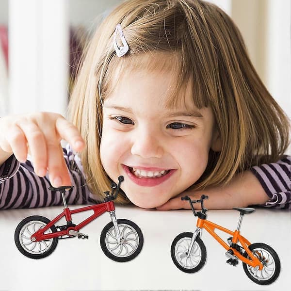 Mini Cykelmodel i Legering Legetøjspynt A2D7 Pink