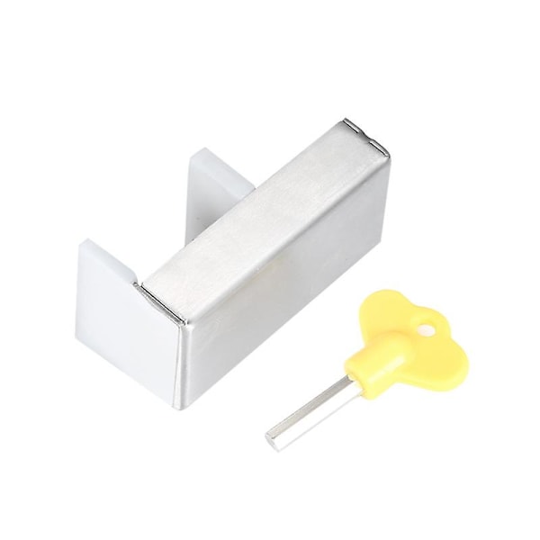 2-pack kilformade fönsterlås med nyckel, justerbar skjutdörrsram, aluminiumlegering, stöldskydd, säkerhet, 67 mm