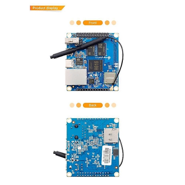 For Zero 2 1GB RAM Allwinner H616 -kehityskortti kotelolla Wifi+BT5.0 Android 10 Debianille