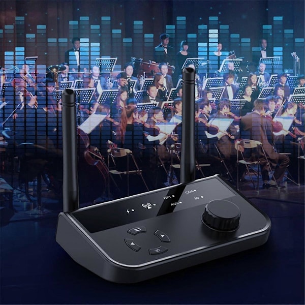 5.3 Tre-I-En Bluetooth Musikmodtager Understøtter Optisk Fiber Koaksial/AUX Digitalt Signal 3D Lyd