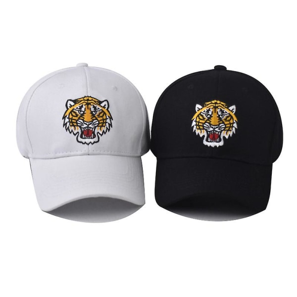 Broderad Tiger Peaked Cap