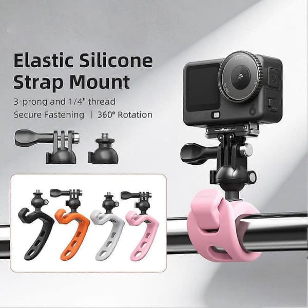 Mini Fleksibelt Justerbart Silikone Actionkamera, Kamerastativ K5P5 Gray