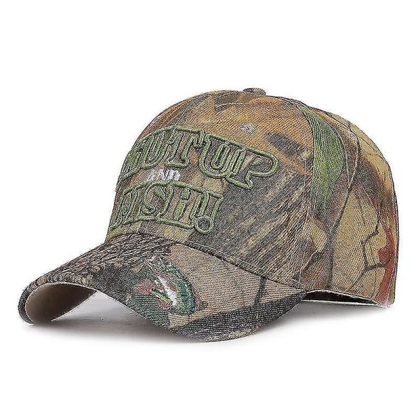 Udendørs Camouflage Baseball Cap Mode Broderet Mønster Cap Casual Solskærm Cap Camouflage carp
