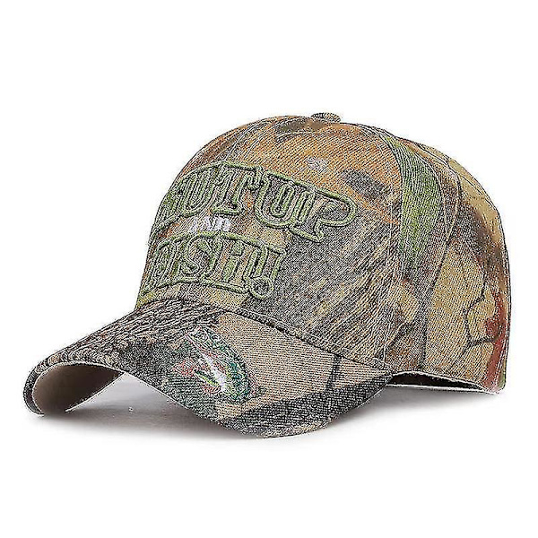 Ulkoilu Camouflage Baseball -lippis Muoti Kirjailtu Kuvio Lippis Rento Aurinkosuoja Lippis Camouflage carp