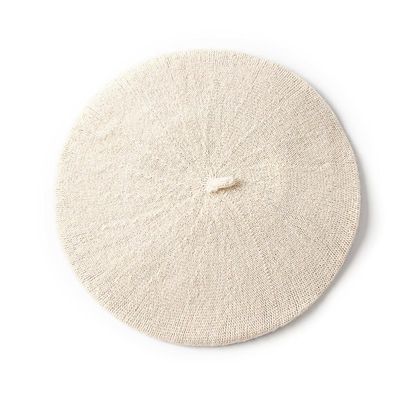 Höst- och vinterhatt ull förtjockad basker fransk konstnär basker kvinnlig målarmössa beanie white
