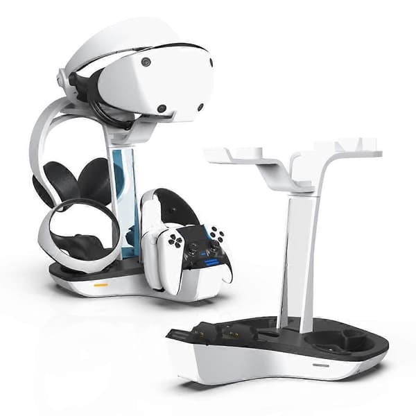 Opladningsdock til PS VR2/PS5 Controller Display Headset Opbevaringsstativ