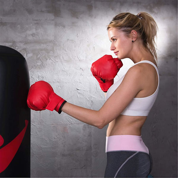 Træningsboksehandsker til voksne Tykke justerbare handsker til kickboxing, stansning og fitness