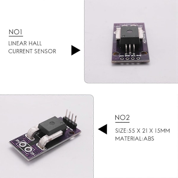 ACS758 ACS758LCB-100B Strømmodul Lineær Hall Strømsensor PFF-T Strømdeteksjon 3-5V