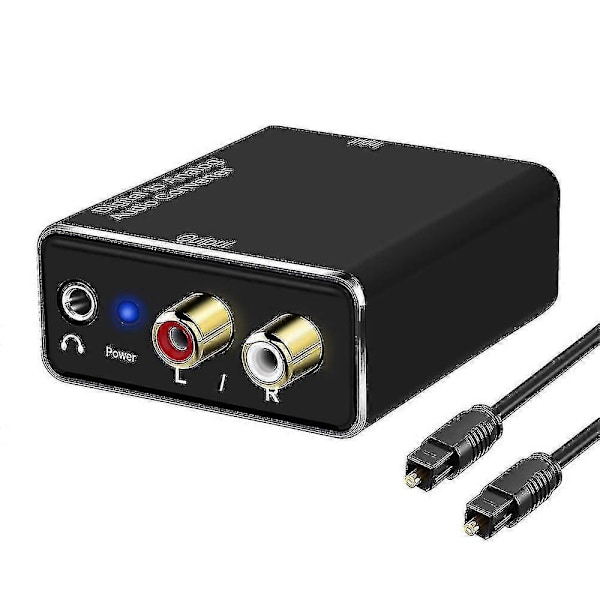 Digitaalinen Analogiseen Äänimuunnin, dac Digitaalinen Spdif Optinen Analogiseen L/r Rca & 3.5mm Aux Stereo Au