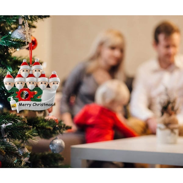 Julgransprydnader, 2020 Personlig Överlevare Familj Jul 2020 Juldekorationer Gör-det-själv Namn Välsignelse Harts Snögubbe Julgran Hängande Penna