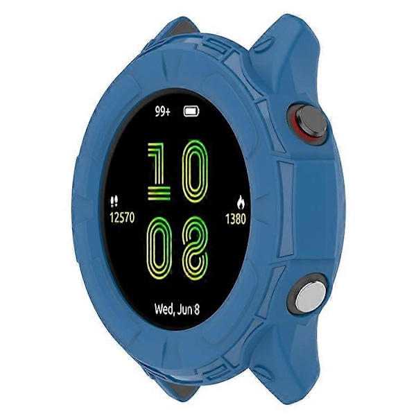 Kompatibel För Garmin Forerunner 255 Mjukt TPU Klockskydd Utskuren Design Anti-Repor Skyddande Ram DarkBlue