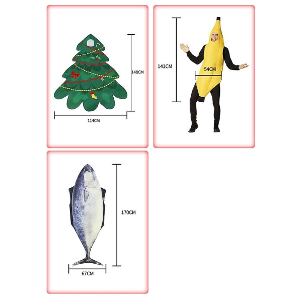 Voksen Sjov 3D Print Avocado Jordbær Kostumer Halloween Mad Pølse Mænd Kvinder Cosplay Kostume Karneval Fest Unisex Jumpsuit PD-1010