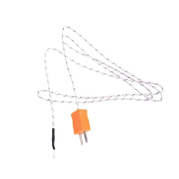100cm K-typ Testlängd 1 meter tråd Temperatur Termoelement Sensor Sond Testledning K Typ Termoelement Pro