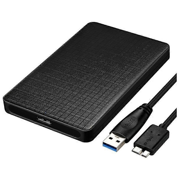 USB 3.0 Mobilt HDD-kabinett 2,5-tums SATA Stöder Olika Mekaniska Hårddiskar och Solid S