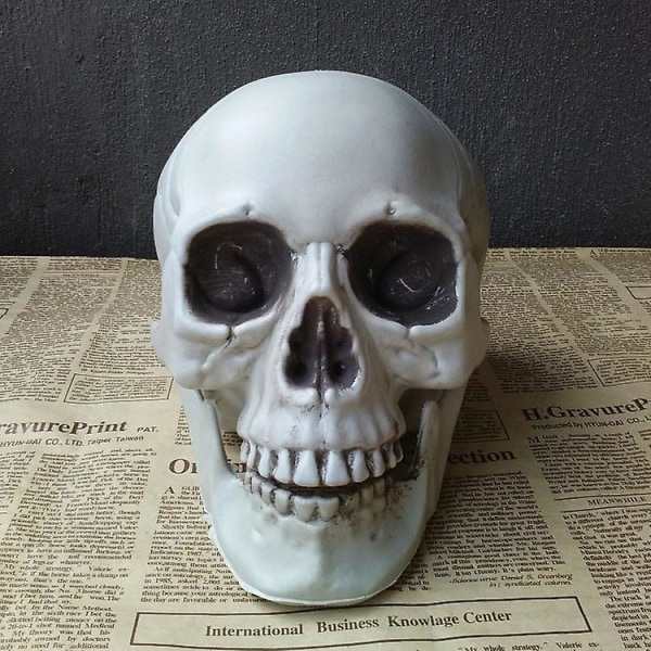 2023 Halloween-sisustus kotiin 90 cm muovinen pääkallo luuranko baariin Halloween-cosplay-luuranko Lasten kummitustalon sisustus skull