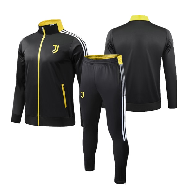 2324 Juventus jalkapallon treenipuku pitkähihainen aikuisten pystykaulus pitkä vetoketjullinen puku syksy- ja talvipelipaita Juventus 2XL [height: 175-180cm]]