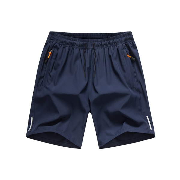 Casual strandshorts for menn, is-silke, kjølig, pustende, elastisk, slim, hurtigtørkende, stor størrelse Gray XL
