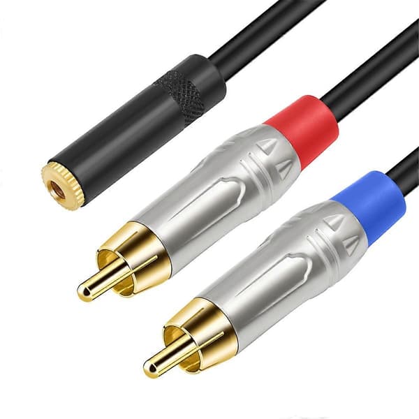 3,5 mm til lydkabel hun til hann Y-splitter