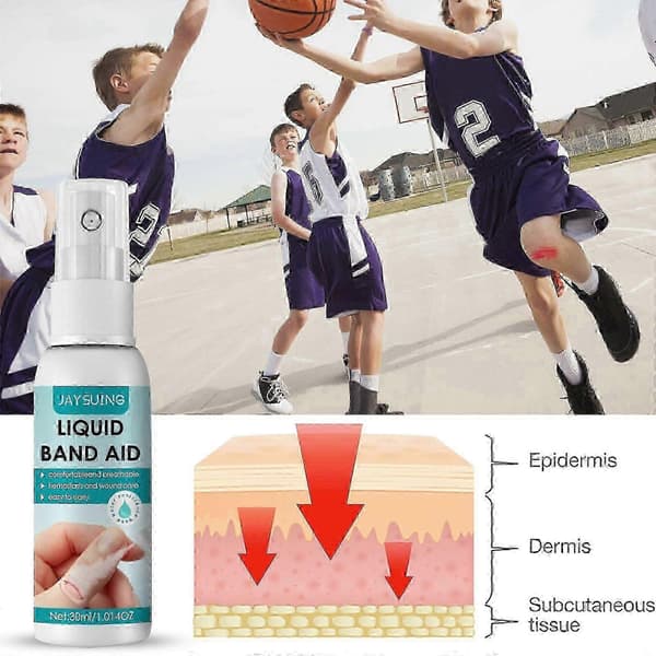 Vandtæt flydende plaster-spray til hurtig, åndbar sårheling og beskyttelse