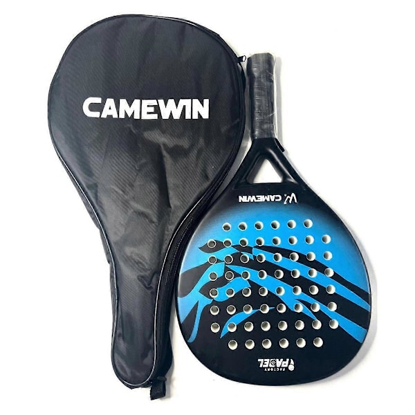 Padelracket Strandtennis Kolfiber EVA Yta Tennisracket med Padleväska