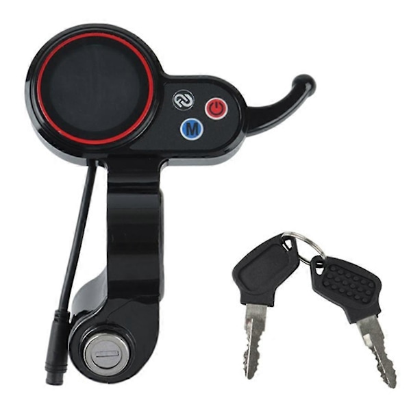 Njax-t Instrumentdisplay 48v LCD med nyckel för elscooter