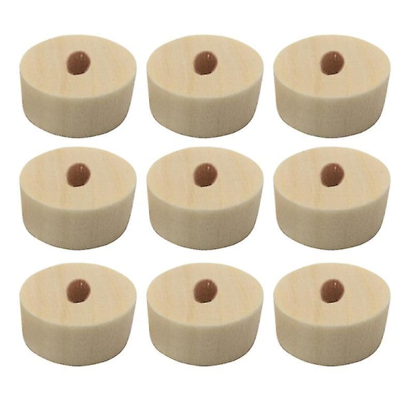 20 st Bilmodell Hjul DIY Trähjul Hantverk Mini Hjul Hand