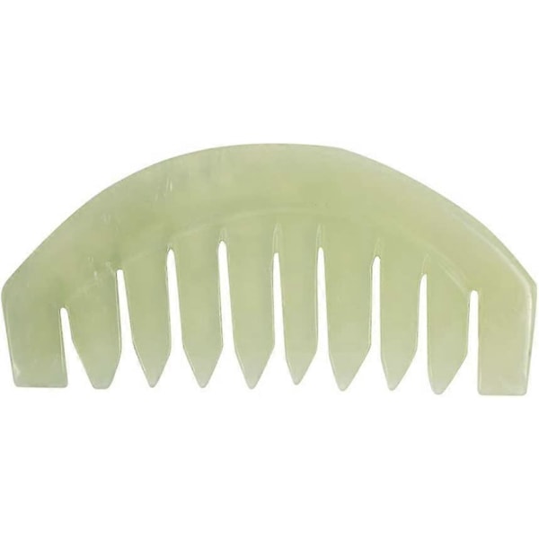 Jade Sten Massagekam Traditionell Naturlig Jade Massager Akupunktur Huvudterapi Triggerpunktsbehandling