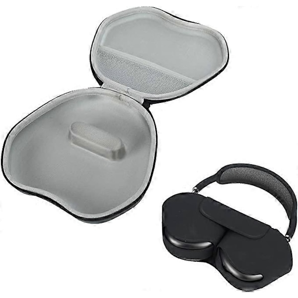 Airpods Max förvaringsväska (grå), handväska förvaring Airpods Max hörlursfodral i PU-läder