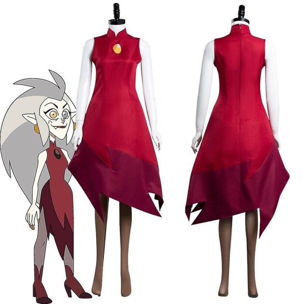 The Owl House Edalyn Clawthorne Cosplay Kostyme Kjole Halloween Karnevalsdrakt XL