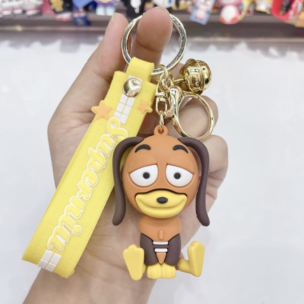 Toy Story Avaimenperä Anime Sarjakuva Buzz Lightyear Woody Monster Mike Silikoni Avaimenperä Riipus 4
