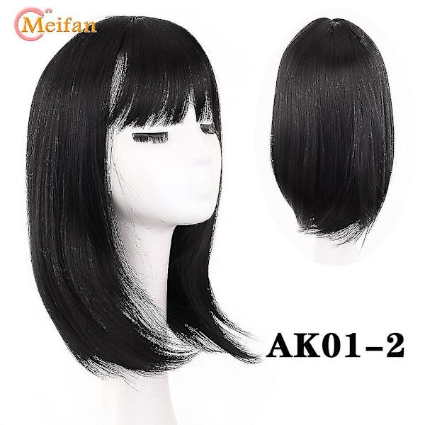 Meifan Syntetisk Kort Bob Cosplay Anime Peruk Med Lugg För AK01-2