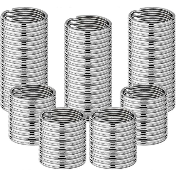 100 kpl 20 mm pyöreitä avaimenperärenkaita, kestäviä ja vahvoja, sopivat avaimille, auton avaimille, riipuksille, tee-se-itse-askarteluun...