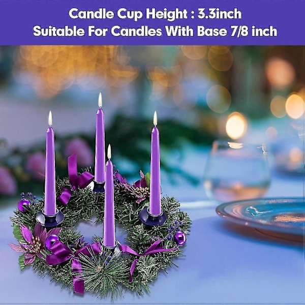 Advent Krans Lysestake for Juledekorasjoner - Holder 4 Lys